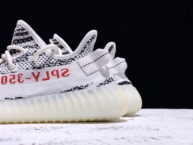 CP9654 350 White Adidas Zebra V2 Boost Black Yeezy 0806